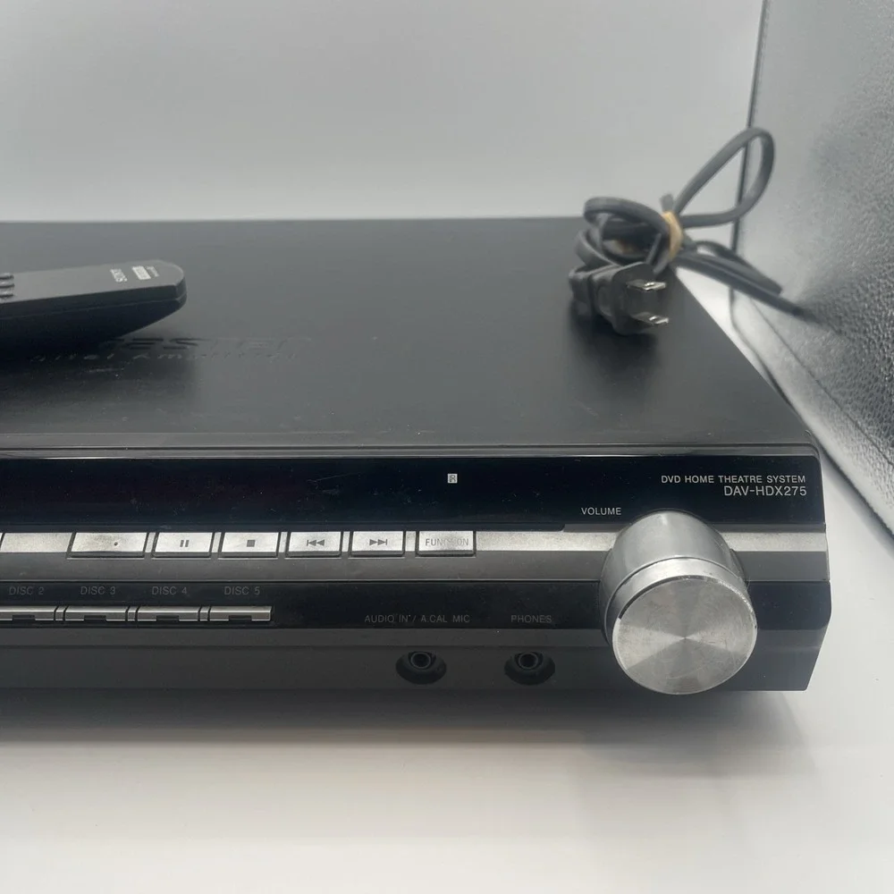 Sony DAV-HDX275 DVD Home Theatre System 5 Disc Changer HDMI Remote Black